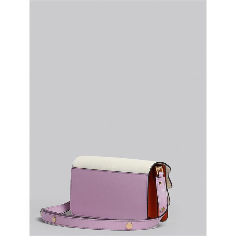 MARNI Trunk Bag EW, Talc/Lightlila